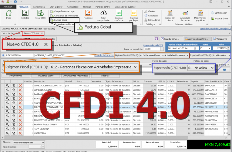 ¡CFDI 4.0 en FactuDesk V10!